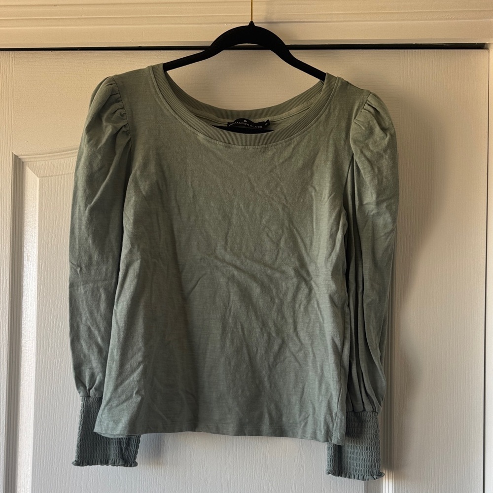 Pomander Place Sage Green Blouse